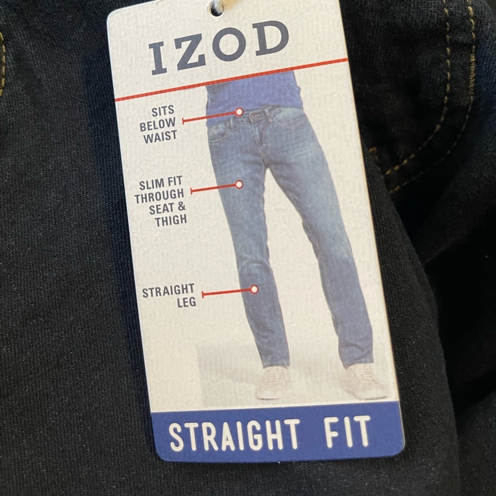 IZOD Stretch Denim jeans-Straight Fit NWT - Picture 7 of 8